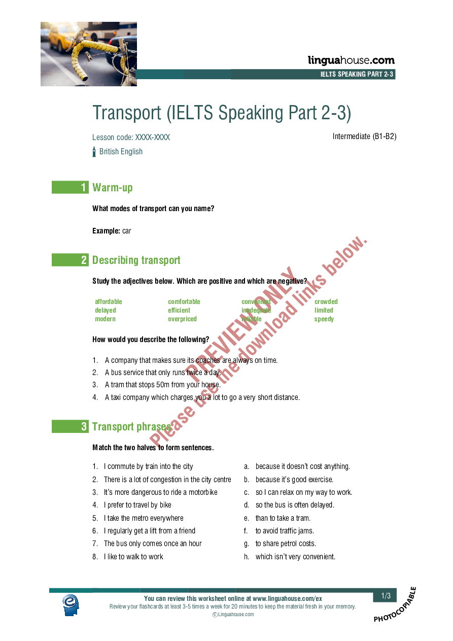 comparing forms of transport ielts essay
